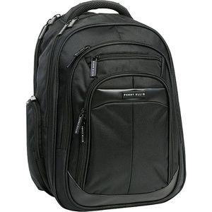 Perry Ellis Black Laptop Backpack Biz/School